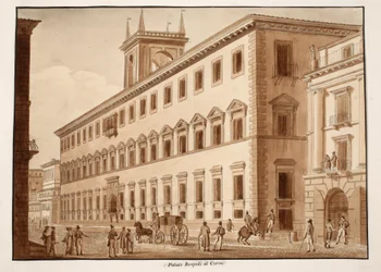 Der Palazzo Ruspoli al Corso, 1833